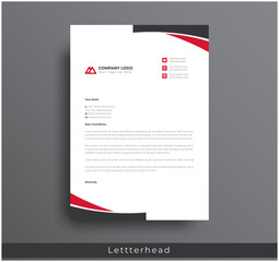 Wall Mural - modern creative & clean business style letterhead bundle of your corporate project design.set to pri