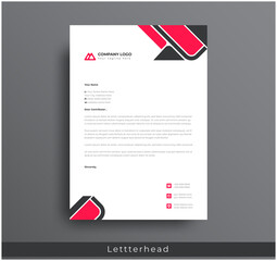 Wall Mural - modern creative & clean business style letterhead bundle of your corporate project design.set to pri