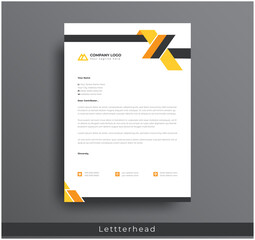 Wall Mural - modern creative & clean business style letterhead bundle of your corporate project design.set to pri