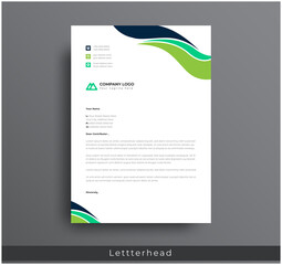 Wall Mural - modern creative & clean business style letterhead bundle of your corporate project design.set to pri