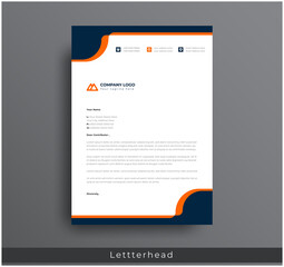 Wall Mural - modern creative & clean business style letterhead bundle of your corporate project design.set to pri