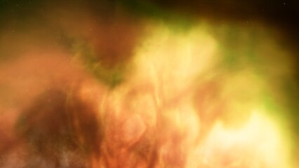 colorful space background with stars, nebula gas cloud in deep outer space, science fiction illustrarion 3d render