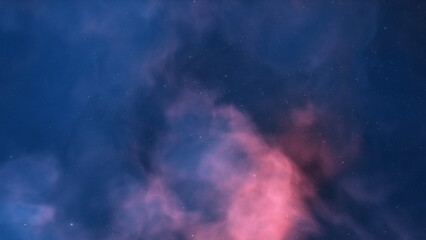 colorful space background with stars, nebula gas cloud in deep outer space, science fiction illustra