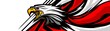Abstract Car decal design vector. Graphic abstract eagle stripe racing background kit designs for wrap vehicle, race car, rally, adventure and livery