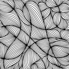 Wall Mural - scattered geometric line shapes. hand drawn doodle elements. abstract background design. vector blac