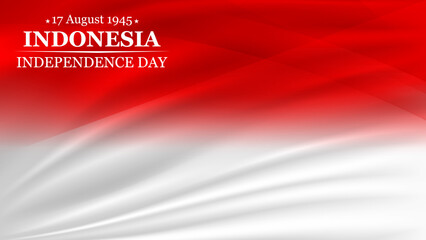 Canvas Print - 17th of August Independence day of Indonesia. Concept Independence Day celebrations in the Republic Indonesia.