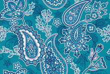 Seamless Pattern With Paisley And Flowers
