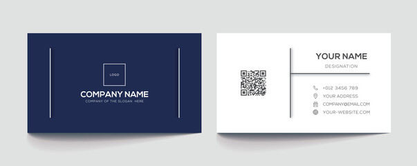 Wall Mural - Business card design template, Clean professional business card template, visiting card, business card template.