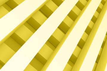 Poster - Illuminating color, the color of 2021 year, Abstract background with lines and stripes for business illustrations, 3D rendering
