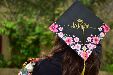 Mujer graduación