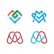 graphic design, icon illustration, m logo, letter m, vector, design, logo, icon, love, letter, graphic, symbol, shape, abstract, template, business, art, creative, heart, fashion, alphabet, wedding, f
