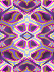 Aufkleber - 3d rendering digital illustration multicolor abstract geometric background. Design element
