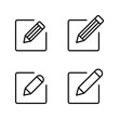 © avaicon - Edit icon vector. edit document sign and symbol. edit text icon. pencil. sign up