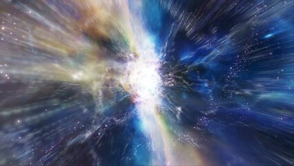 star warp 063: traveling through a wormhole in deep space (loop).