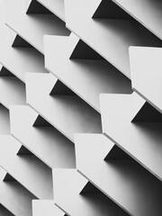 Aufkleber - Cement wall geometric pattern Architecture details 