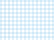 Blue gingham fabric square checkered seamless pattern texture background vector.