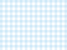 Blue Gingham Fabric Square Checkered Seamless Pattern Texture Background Vector.