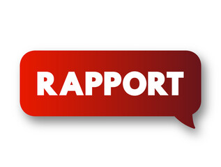 Poster - rapport text message bubble, concept background