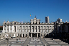 Facade Of The Palacio Real (Royal Palace), Madrid