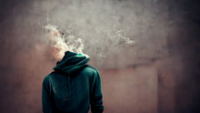 Young Boy Smoking Concept Of Hallucinogens And Drug Abuse Among Teens,  Smoking Risks In Teens 3d Rendering