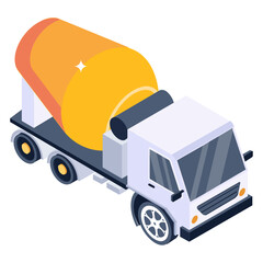 Poster - Concrete Truck 