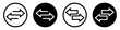 Transfer icon. Exchange arrow icon, vector illustration