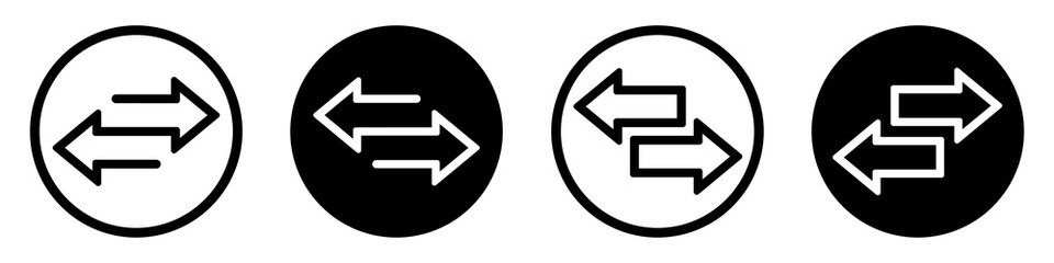 transfer icon. exchange arrow icon, vector illustration