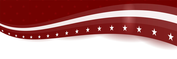 Happy 4th of July Independence day with USA red banner background. Universal America banner. Memorial day in the united states - remember and honor banner background vector illustration