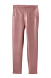 Light pale pink leather trousers pants isolated white