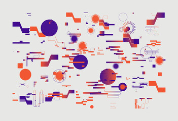 Poster - Scandi Art Made With Scandinavian Inspired Graphics Using Abstract Vector Geometric Shapes