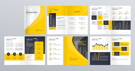 Aufkleber - Design vector template layout for company profile ,annual report with cover, brochures, flyers, presentations, leaflet, magazine, book and a4 size