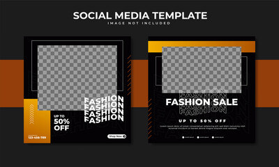 Fashion sale social media post template