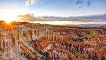 Famous Bryce Canyon National Park Sunset