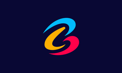 Fototapete - Letter B logo icon design template elements