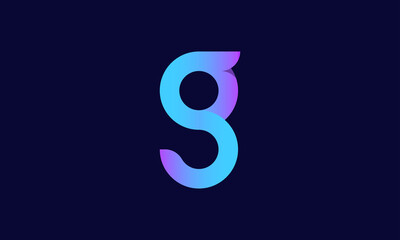 Fototapete - G Logo. G High quality and professional looking Brand logo design template. The main feature of this logo is its simplicity and cleanness. Easy to customize and edit.
