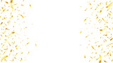 Fototapeta  - Falling shiny golden confetti background