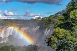 Fototapeta Nowy Jork - Magic Rainbows at Iguazu Falls