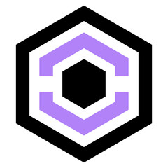 Poster - art hexagon logo
