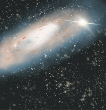 Illustration Of Galaxy In Space