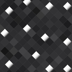 Wall Mural - Abstract black background with squares, vector illustration