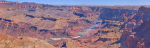 Panorama Of The Colorado River Viewed From Navajo Ridge At Desert View Point Grand Canyon Arizona.