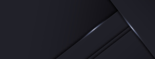 Aufkleber - futuristic geometric shape technology dark motion line abstract background vector isolated design.