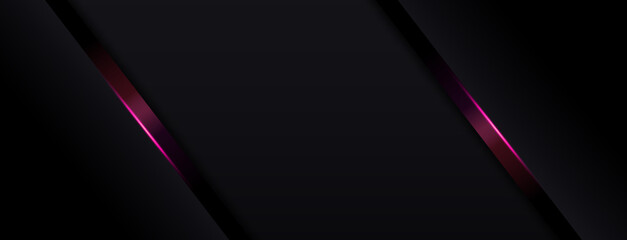 Aufkleber - futuristic geometric shape technology dark motion line abstract background vector isolated design.