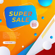 © SyahCreation - Vector Illustration Promotion Big Super Sale Banner. Discount Design For Newsletter, Poster, Social Media Template, Ads, Black Friday, Special Offer, Summer Sale, Spring Sale, Online Shopping, And Web