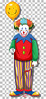 Scary clown cartoon character