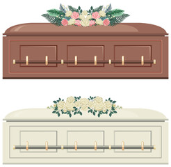 Sticker - Set of different coffins