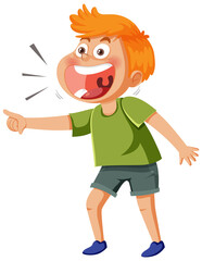 Poster - Laughing boy cartoon character