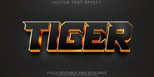Tiger Text Effect, Editable Gamer And Fire Text Style