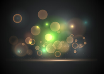 Wall Mural - abstract background. burst of green light rays.