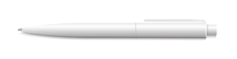 White pen isolated on white background